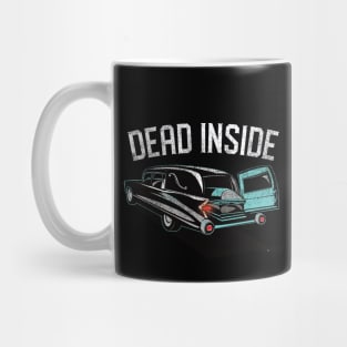 Dead Inside Casket in a Hearse Mug